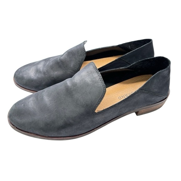 LUCKY BRAND Cahill Womens Shoe Sz 8.5 Loafers Black Leather Slip On Convertible - Picture 4 of 9